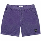 Stone Island Men's Nylon Metal Shorts in Lavender