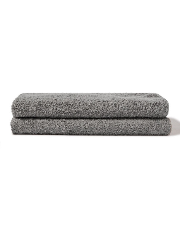 Photo: By Japan - SyuRo Set of Two Small Organic Cotton-Terry Face Towels
