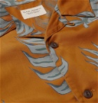 Nudie Jeans - Arvid Camp-Collar Printed Lyocell Shirt - Orange
