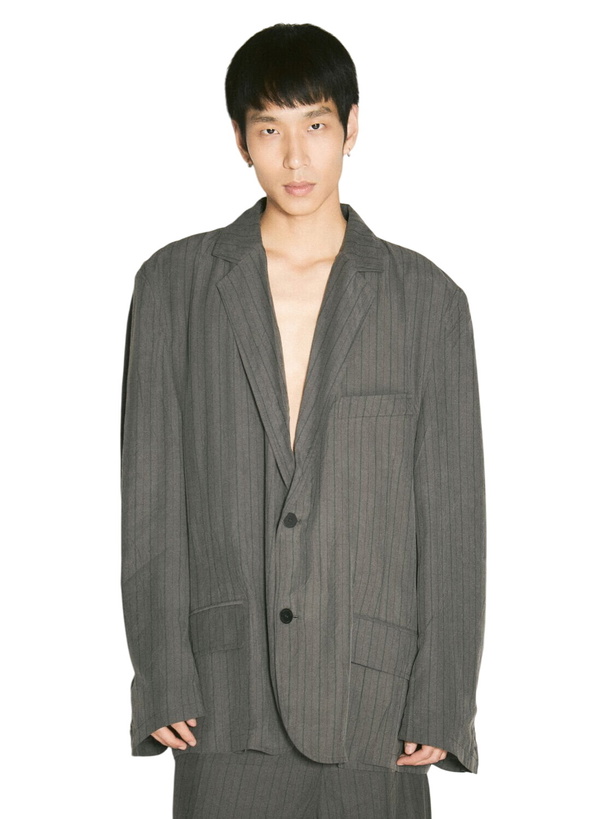 Photo: Balenciaga Pinstriped Tailored Blazer