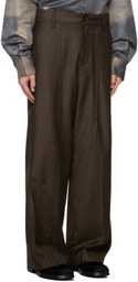 Feng Chen Wang Brown Folding Trousers