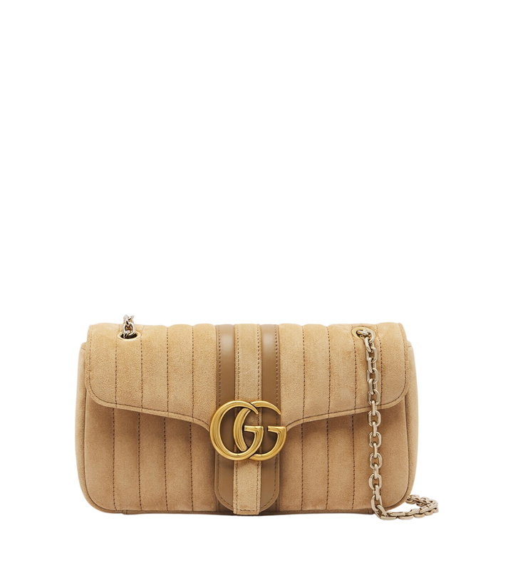 Photo: Gucci Jetset GG Marmont Medium suede shoulder bag