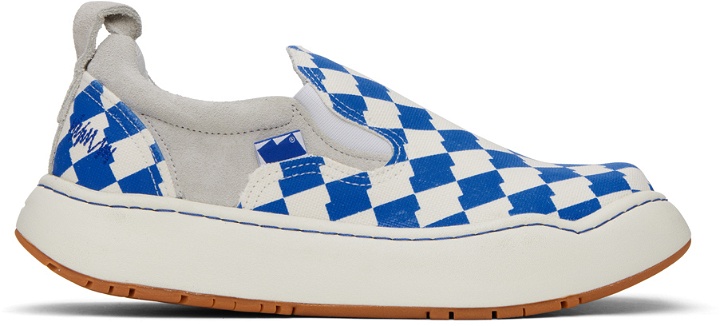 Photo: ADER error Blue & White Lad Sneakers