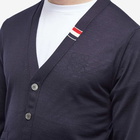 Thom Browne Men's Intarsia Stripe Cardigan in Navy