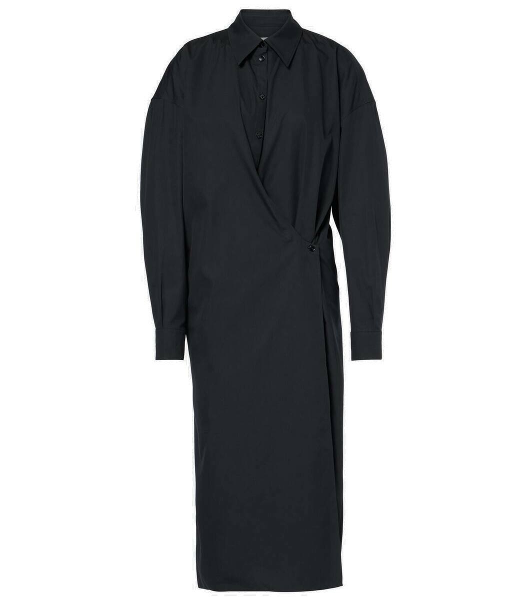 Lemaire Women's Cotton and Linen Midi Dress Black main image 1