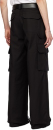 Valentino Black Hammer Loop Cargo Pants