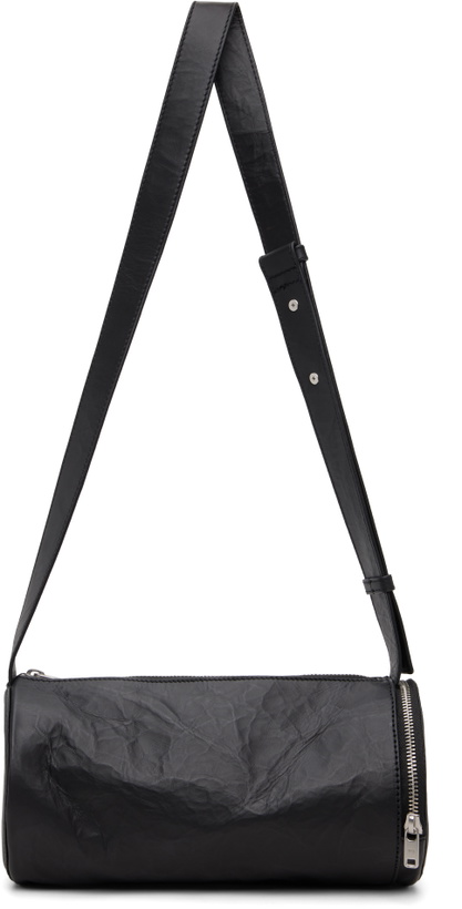 Photo: Y-3 Black 'Y-3' Leather Barrel Bag