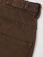Lemaire - Straight-Leg Garment-Dyed Cotton-Twill Trousers - Brown