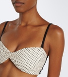 Hunza G Delphine polka-dot reversible bikini