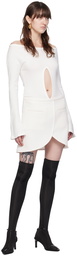 Courrèges White Ellipse Miniskirt