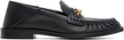 BALMAIN Black Sync Smooth Leather Loafers