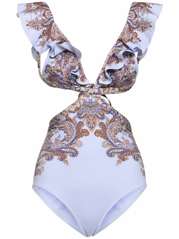 Photo: ZIMMERMANN Ottie Printed Lycra One Piece Swimsuit