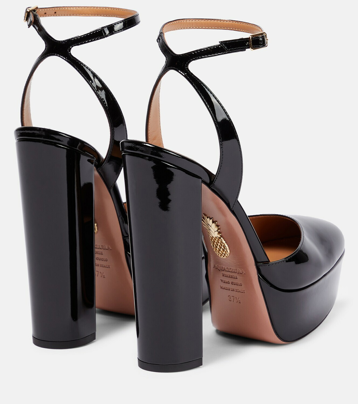 Aquazzura So High Plateau patent leather platform pumps