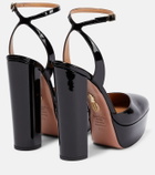 Aquazzura So High Plateau patent leather platform pumps