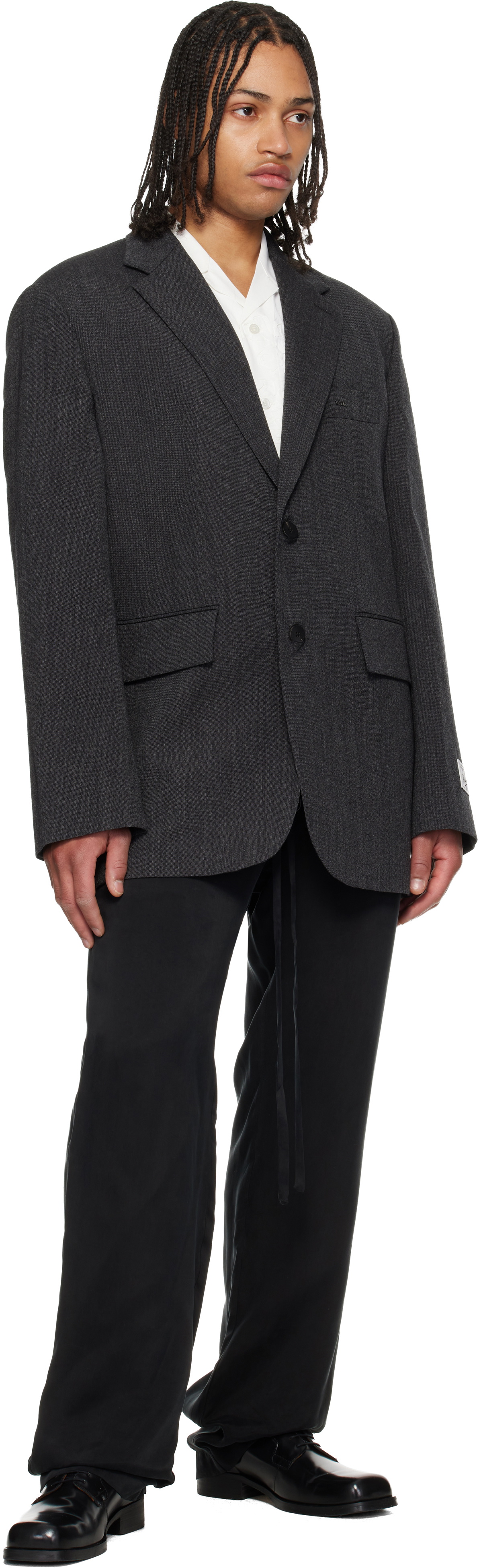 WOOYOUNGMI Gray Oxford Single Blazer