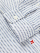 Alex Mill - Mill Button-Down Collar Striped Linen and Cotton-Blend Shirt - Blue