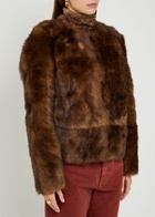Zimmermann Hypnotic Shearling Jacket Brown