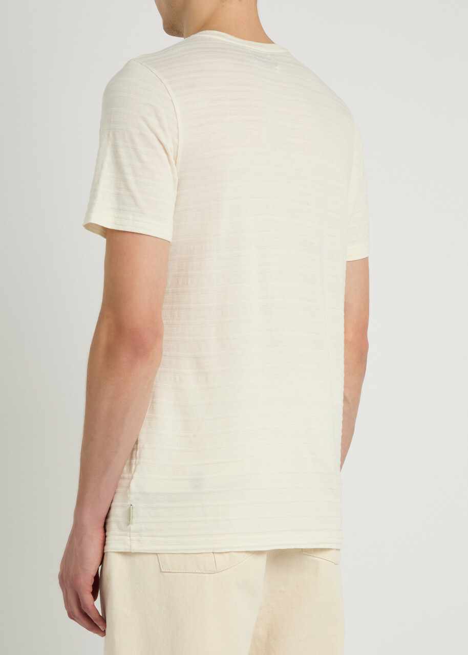 Oliver Spencer Conduit Fine-knit T-shirt Ecru