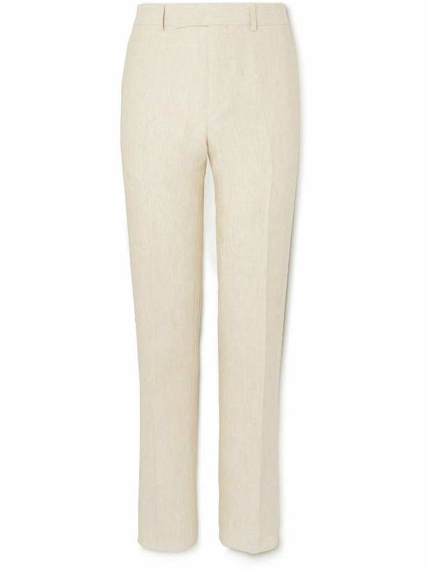Photo: Kingsman - Tapered Linen Suit Trousers - Neutrals
