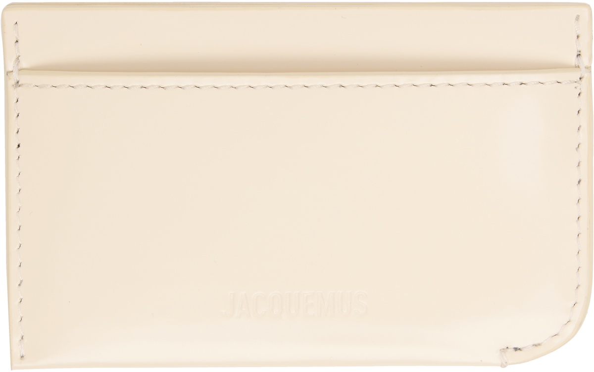 JACQUEMUS Off-White 'Le Porte Curvo' Card Holder