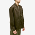 Norse Projects Men's Ulrik Gabardine Zipped Overshirt in Espresso