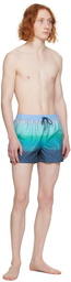 Paul Smith Blue Check Swim Shorts