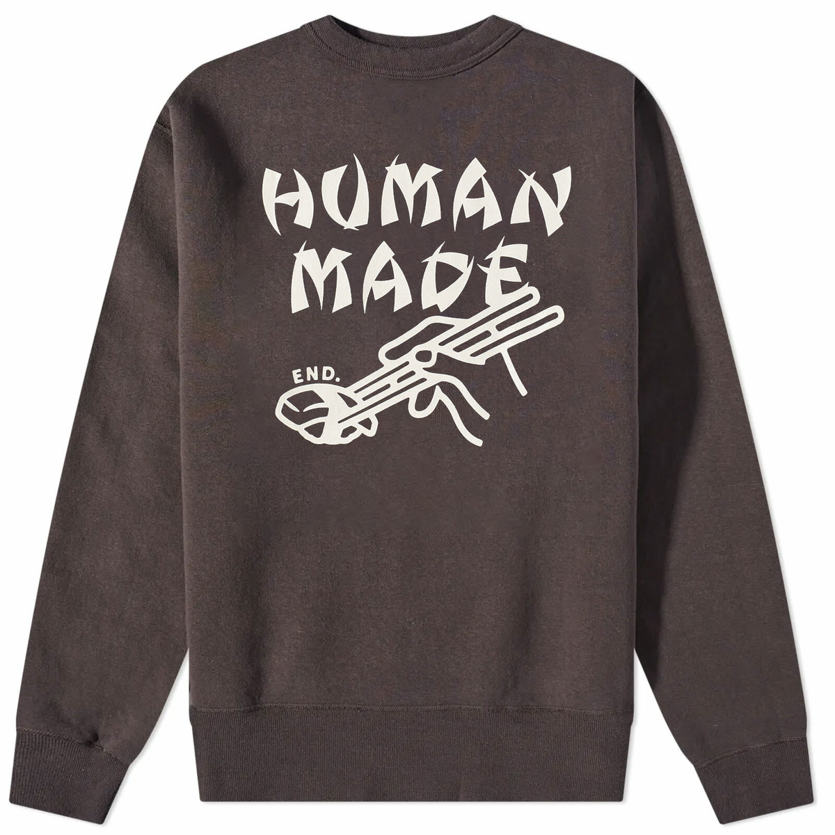 END. x Human Made Sushi Sweat in Black Human Made