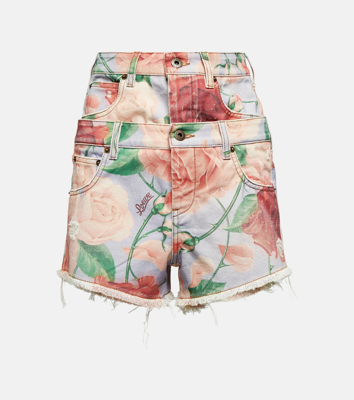 【関税&送料込】Loewe Paula'S Ibiza Shorts In Spugna Di Coto LOEWE + Paula's Ibiza fringed denim shorts | NET-A-PORTER