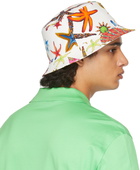 Versace White Trésor de la Mer Bucket Hat