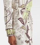 Tory Burch Belted printed silk midi dress