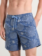 Vilebrequin - Mistral Embroidered Straight-Leg Swim Shorts - Blue