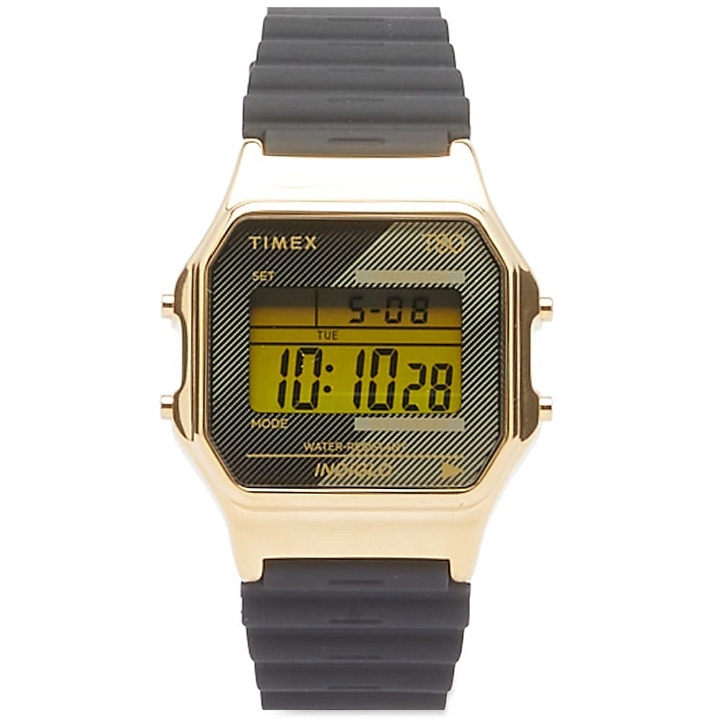 Photo: Timex 80 Digital Watch in Gold/Black
