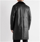 Mr P. - Shearling-Lined Leather Coat - Black
