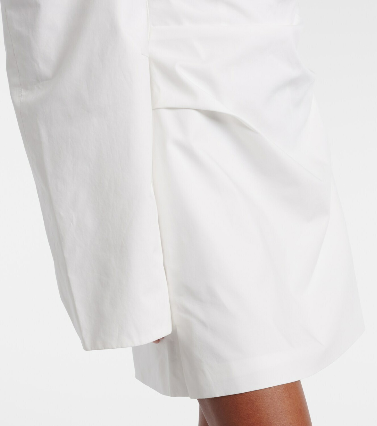 SIR Martina off-shoulder cotton poplin minidress