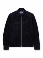 Ralph Lauren Purple label - Suede Bomber Jacket - Blue