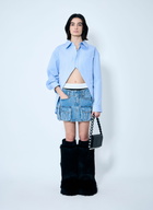 Alexander Wang Cargo Denim Mini Skirt