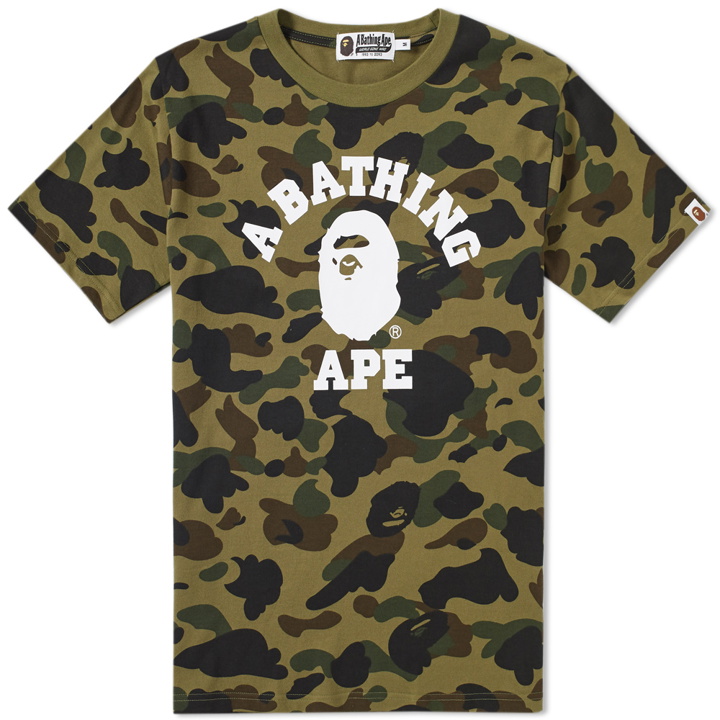 Photo: A Bathing Ape 1st Camo College Tee