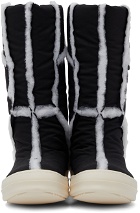 Rick Owens Drkshdw Black & White Murray Puffer Boots