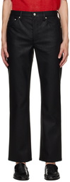 Séfr Black Londre Faux-Leather Trousers