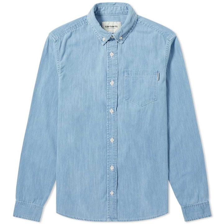 Photo: Carhartt Civil Shirt Blue Stone Bleached