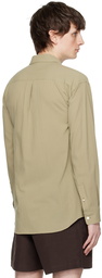 AURALEE Khaki Viyella Shirt