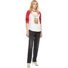Marc Jacobs Off-White and Red New York Magazine Edition The Baseball T-Shirt Long Sleeve T-Shirt