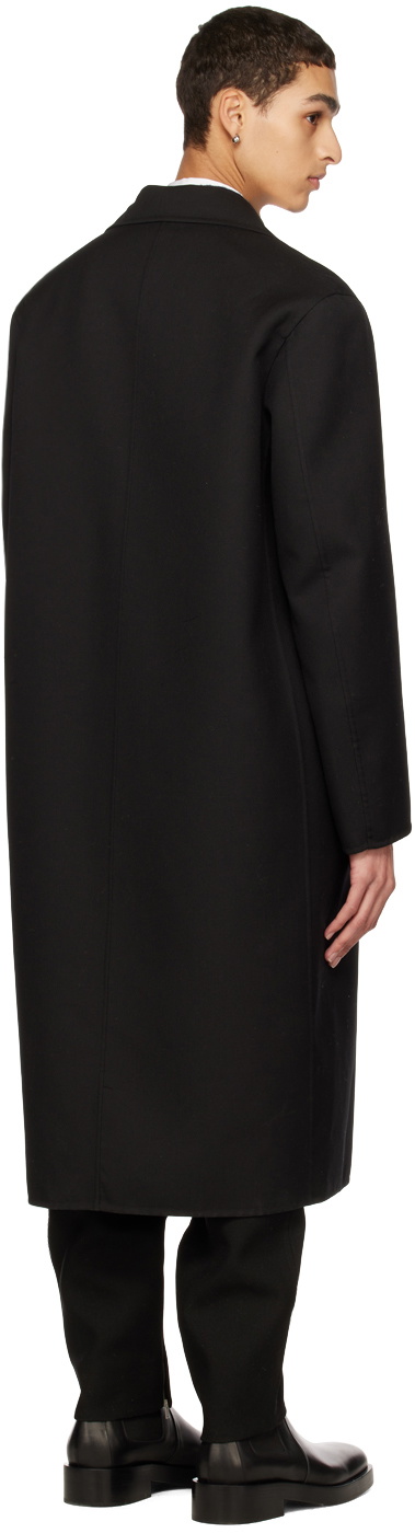 Jil Sander Black Double-Faced Coat Jil Sander