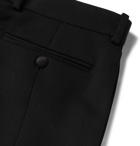 Alexander McQueen - Black Slim-Fit Wool Tuxedo Trousers - Black