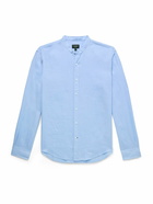 Club Monaco - Grandad-Collar Linen Shirt - Blue