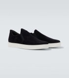 Manolo Blahnik Nadores suede slip-on sneakers