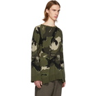 Valentino Green Camo Sweater