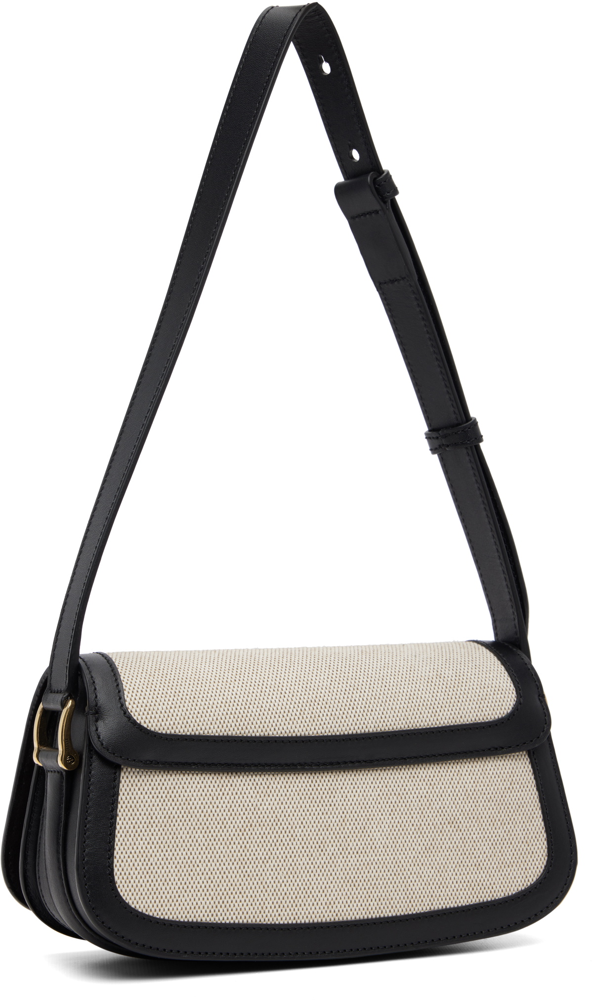 AMI Paris Beige & Black Paris Paris Shoulder Bag