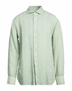 120% Lino Mens Shirt in Sage green