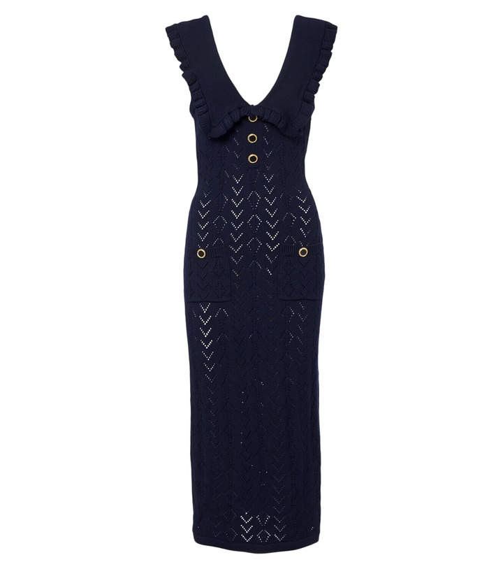 Photo: Alessandra Rich Knitted virgin wool midi dress